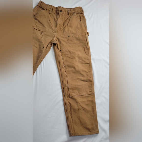 Carhartt Men's Tan Work Pants Size 34X32 - Picture 4 of 13
